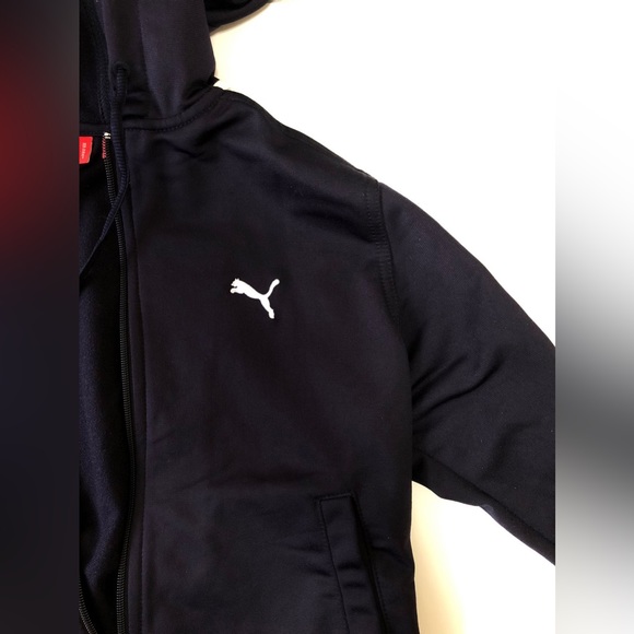 Puma, Blue and White jacket, long sleeve, three pockets, size XS - Picture 3 of 5